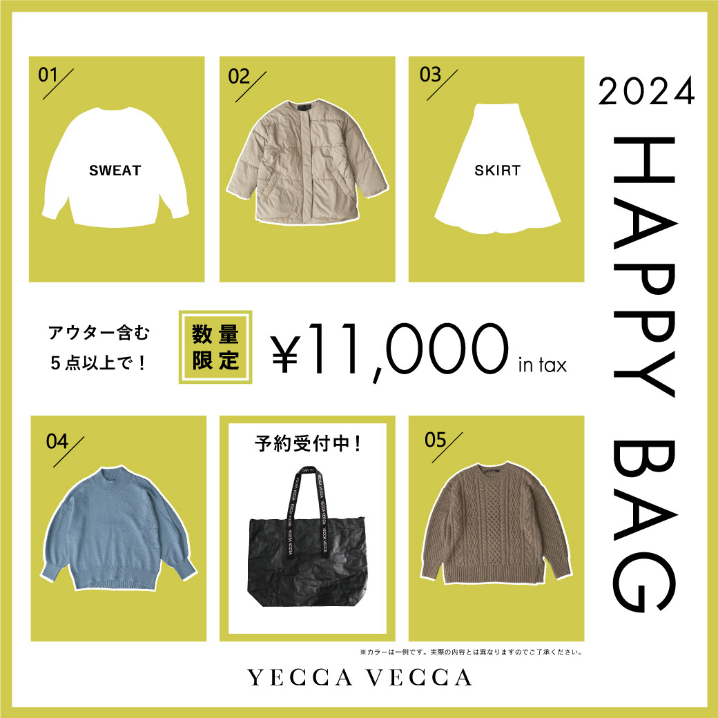 ☆YECCA VECCA 2024 HAPPY BAG☆｜イェッカ ヴェッカ｜ショップ