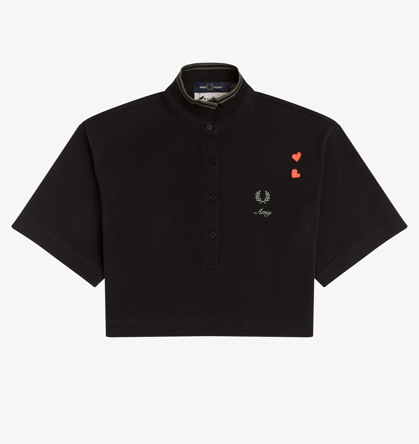 AMY WINEHOUSE CROPPED PIQUE SHIRT｜フレッドペリー 