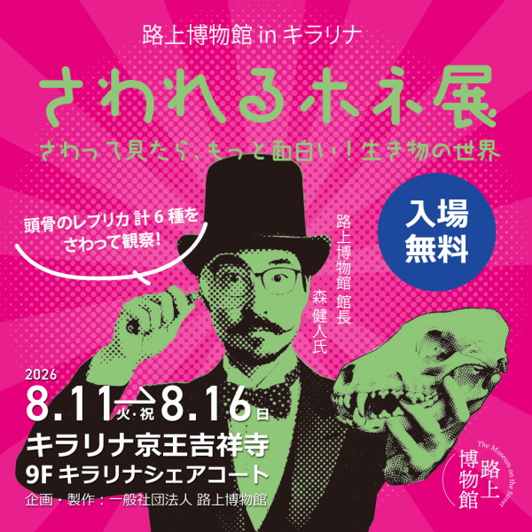 さわれるホネ展（路上博物館in吉祥寺）