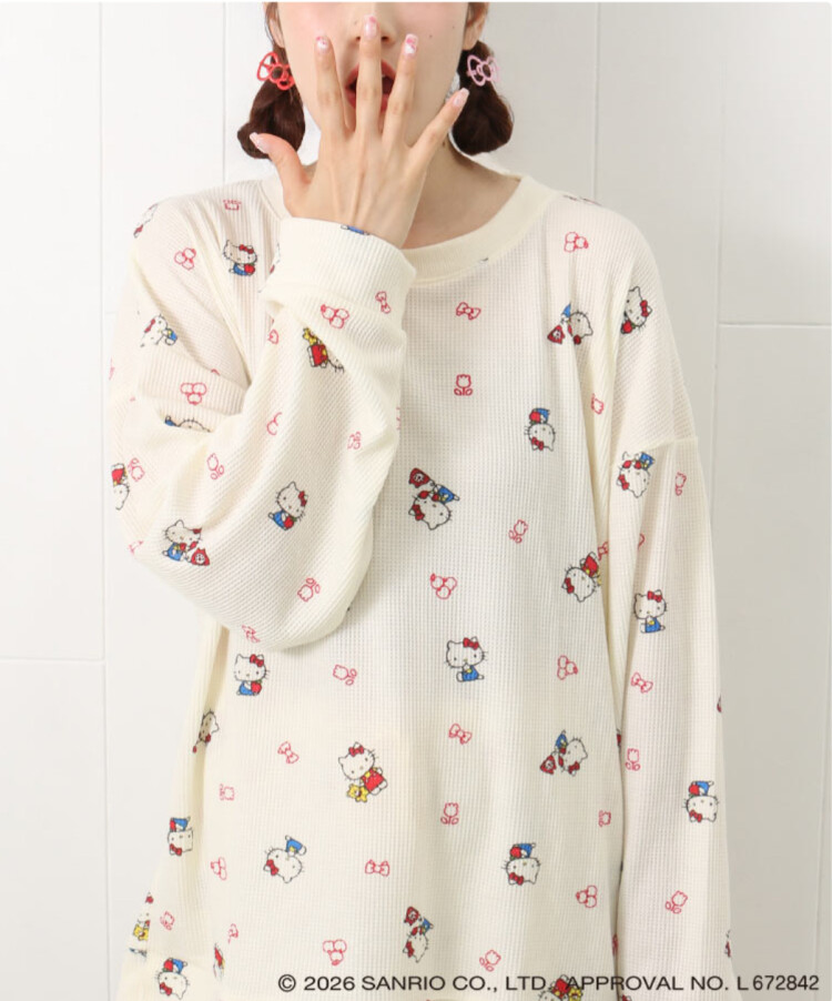 ハローキティ🎀ワッフルルームウェア🏠