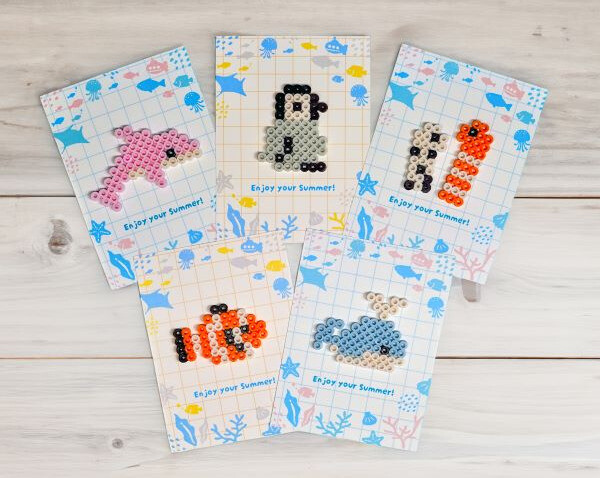 パーラービーズでグリーティングカードを作ろう♪
