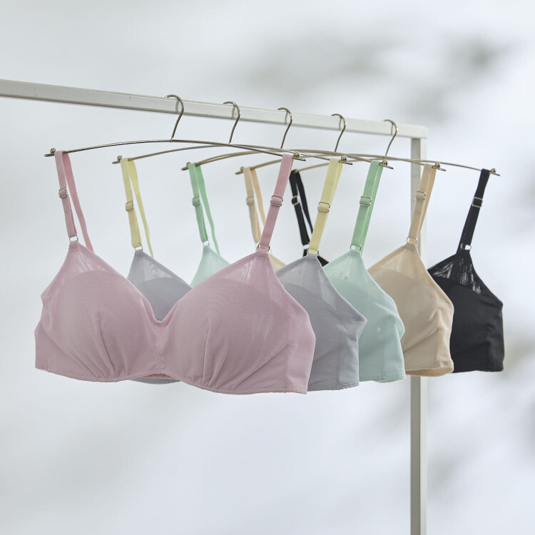 【リニューアル】３６４ブラ　シンプル ノンワイヤーブラ