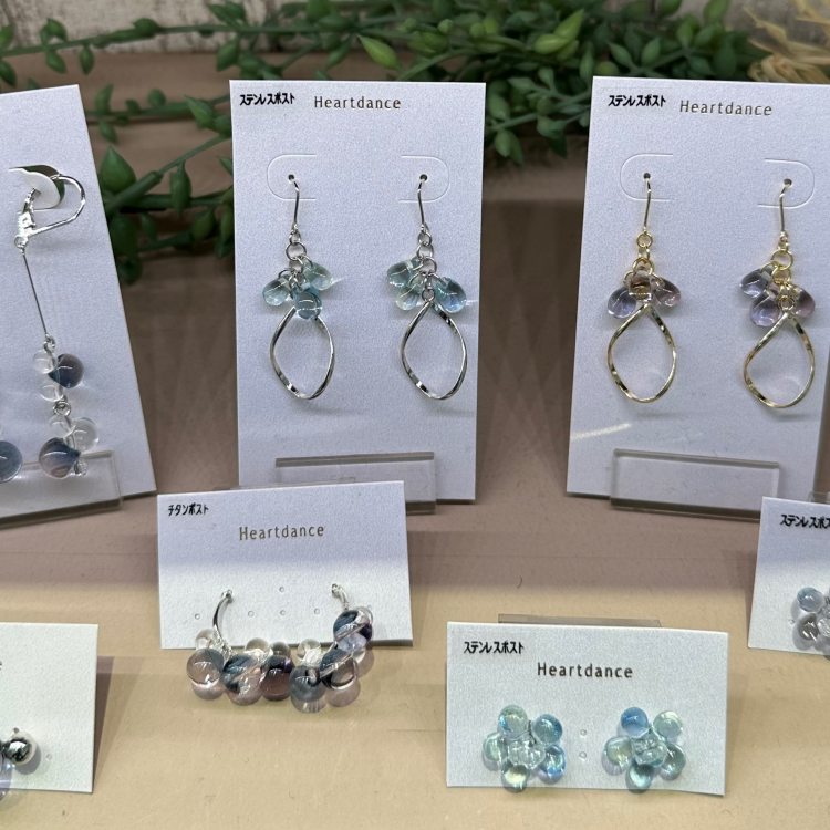 クリアピアスのご紹介🩵💜