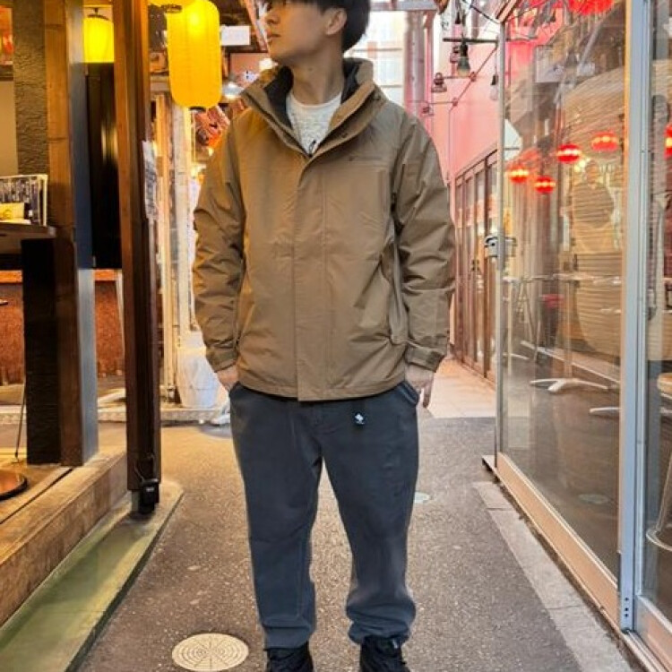 コロンビア　クリスマス　メンズ　おすすめコーデ