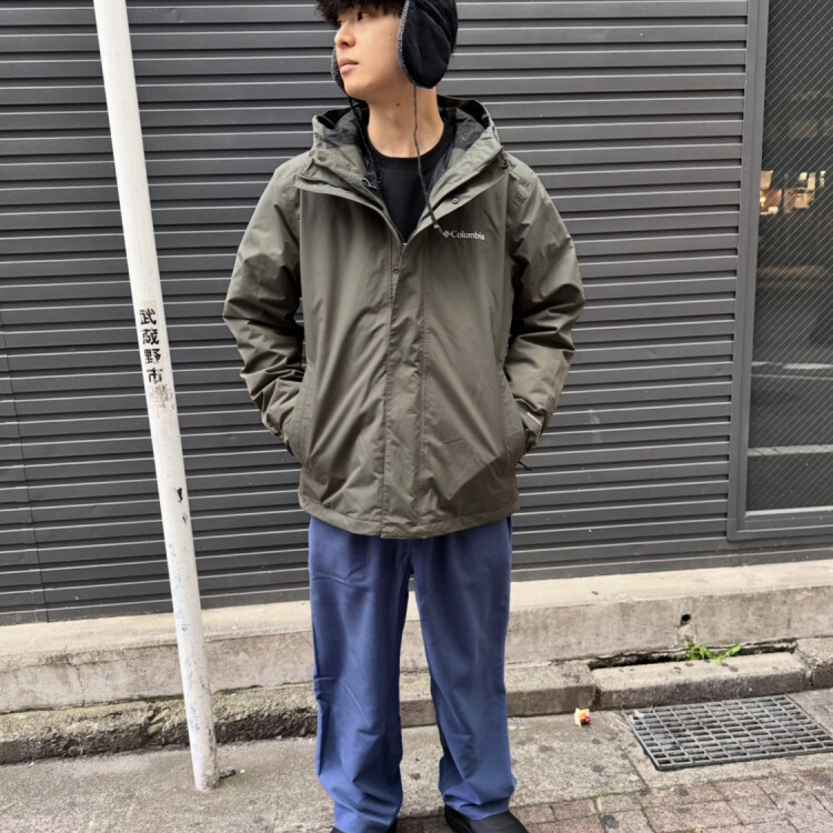 コロンビア　冬　メンズ　おすすめコーデ