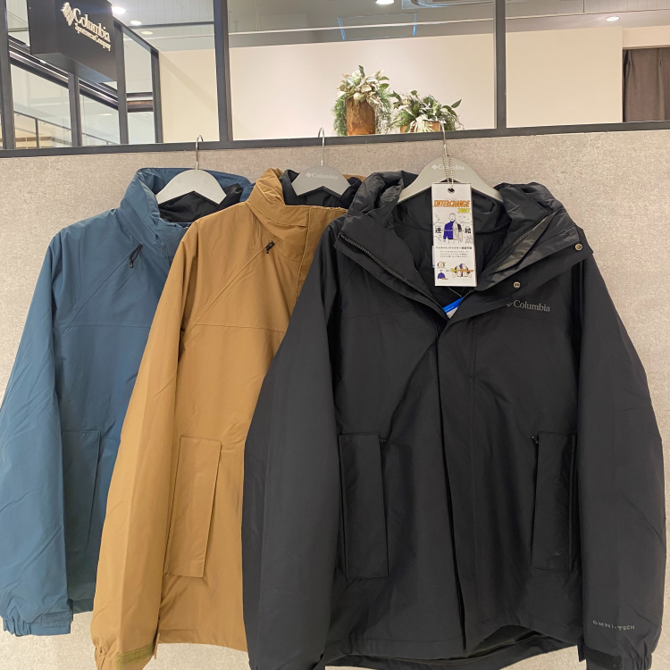 【コロンビア】  12/15～ 3階エスカレーター前にて展示　冬のメンズおすすめコーデ