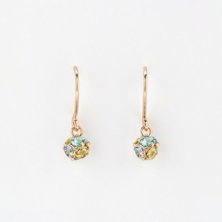 ロンデルシリーズ　フック ピアス（Lime Green） 