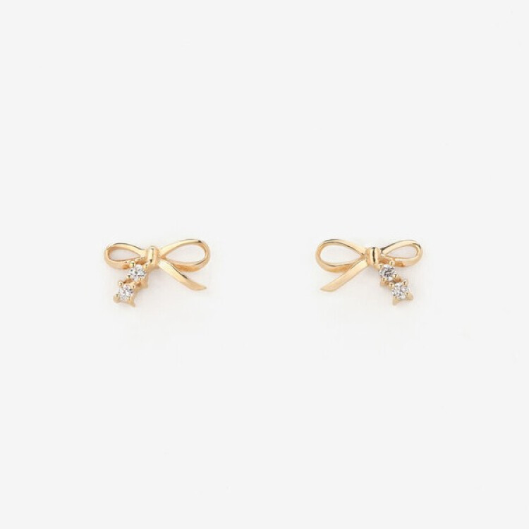 リボンピアス 