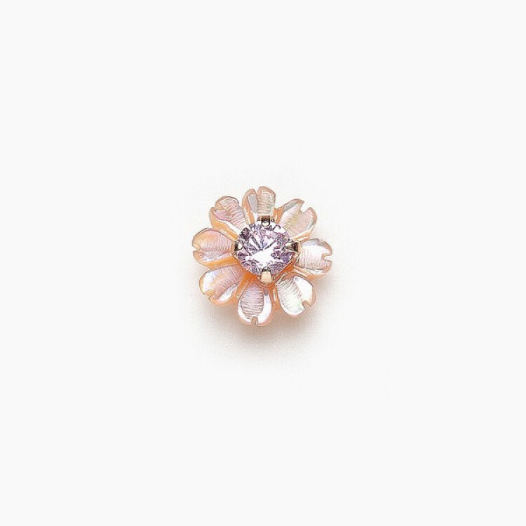 【 誕生花シリーズ 】10月コスモス ピアス 