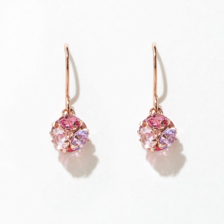 ロンデル　フック ピアス（Berry Pink）