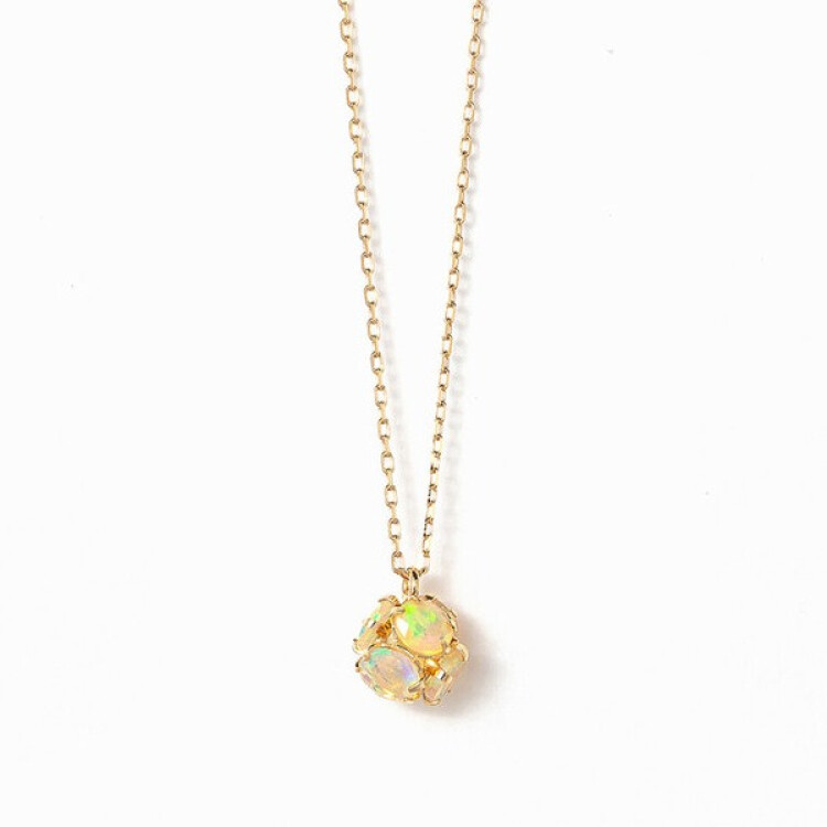 【美人百花掲載】10月誕生石  エチオピアオパール ネックレス 