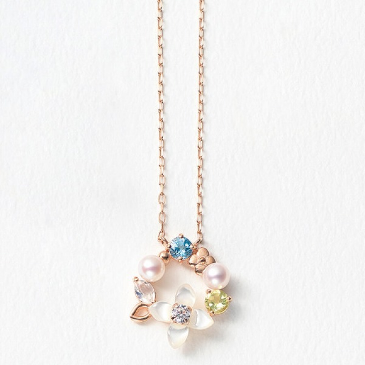 【 11月誕生花 】 ブバリア ネックレス 