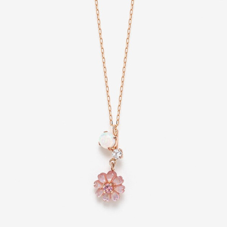 10月誕生花  コスモス ネックレス