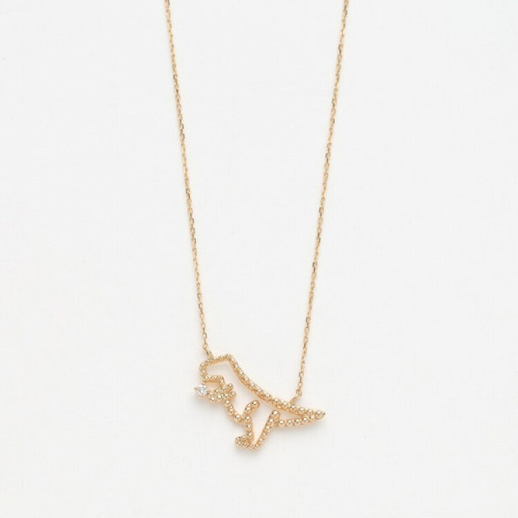 【ティラノサウルス】　ダイヤモンドネックレス