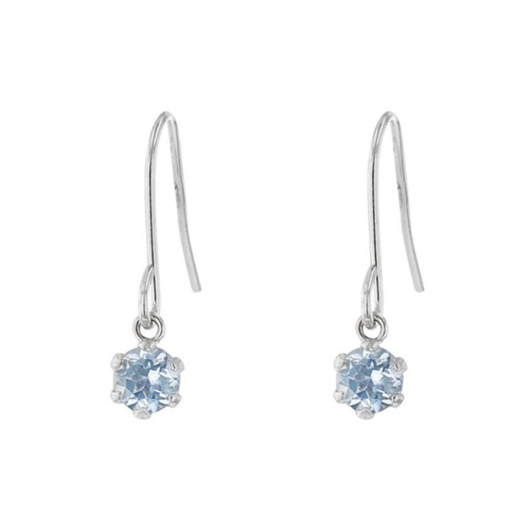 【3月の誕生石】アクアマリンピアス