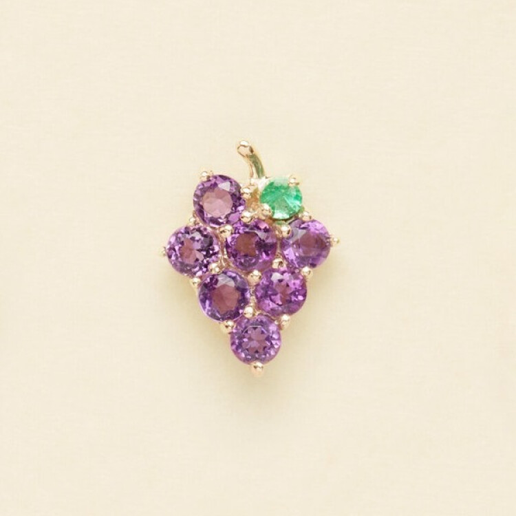 アメジスト　ブドウピアス